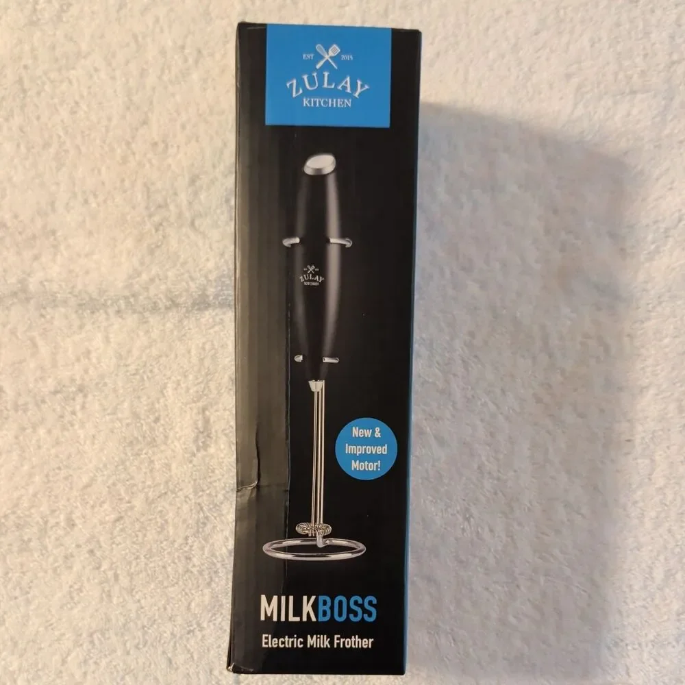 Zulay Kitchen Milk Boss Electric Milk Frother - Black